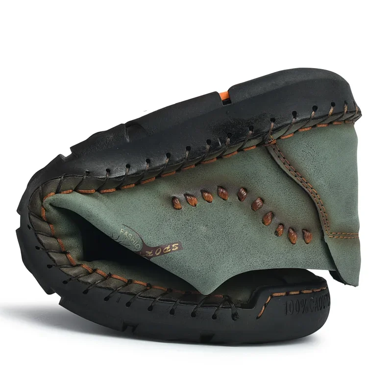 Handmade Leather Casual Men Shoes Comfortable Leather Casual Shoes Men Loafers Hot Sale Moccasins Driving Shoe Big Size 38-48 6