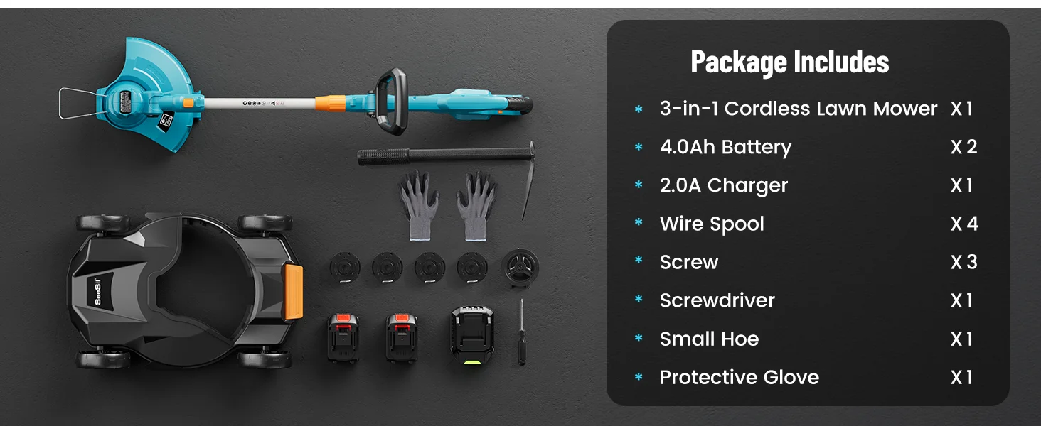 Seesii Lawn Mower Cordless: Your All-in-One Solution