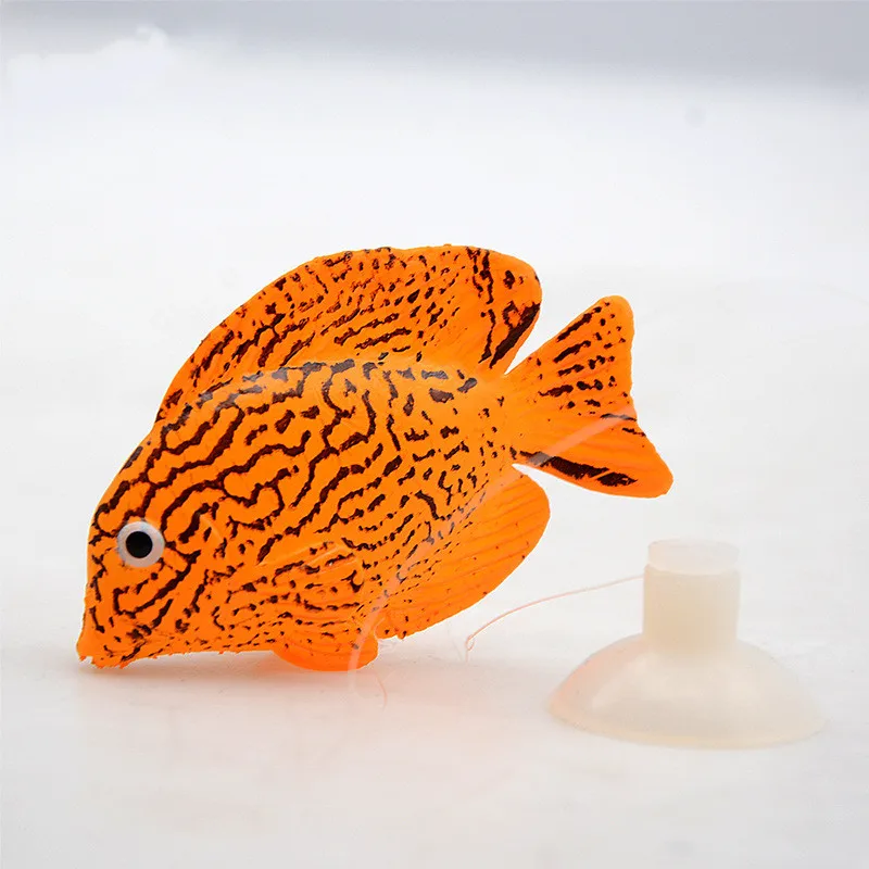Silicone Artificial Fish Aquatic Landscape Night Luminous Fish Glow In Dark Underwater Tank Decor Aquarium Accessories fish tank ornaments fish tank decorations aquarium ornaments mini landscape ornaments