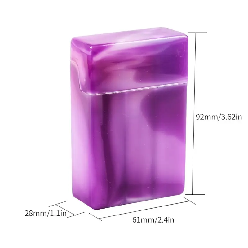 Cigarette Case Multifunctional Plastic Men Flip Lid Lighter Storage Box