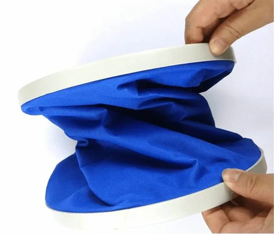 11L folding portable car wash bucket waterproof oxford buckets outdoor washing cleaing fishing camping auto accessories blue