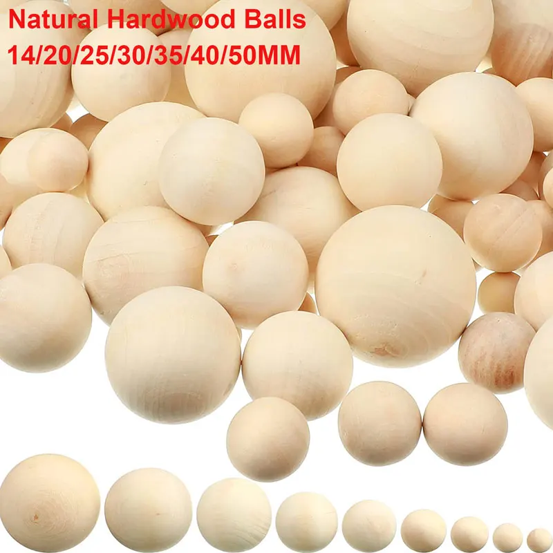 10pcs Natural Hardwood Balls 3cm Dia.- Unfinished Natural Wooden Balls for  Crafts, Architectural , DIY Projects, Toys Making - AliExpress