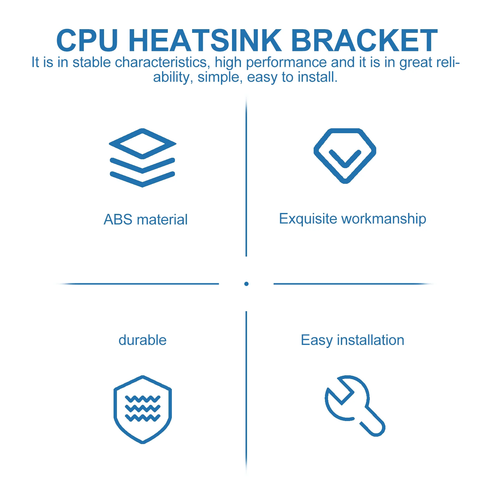 CPU 냉각 버클 방열판 선풍기 장착 브래킷, 마더보드 보관 소켓, 컴퓨터 마더보드용, 3 개