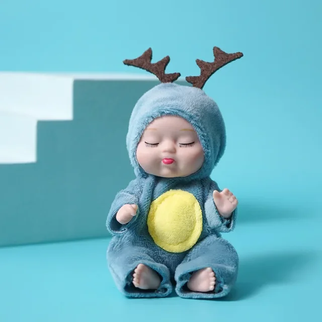 Delightful 3.5inch Cute Sleeping Baby Doll Simulation Reborn Kit Box
