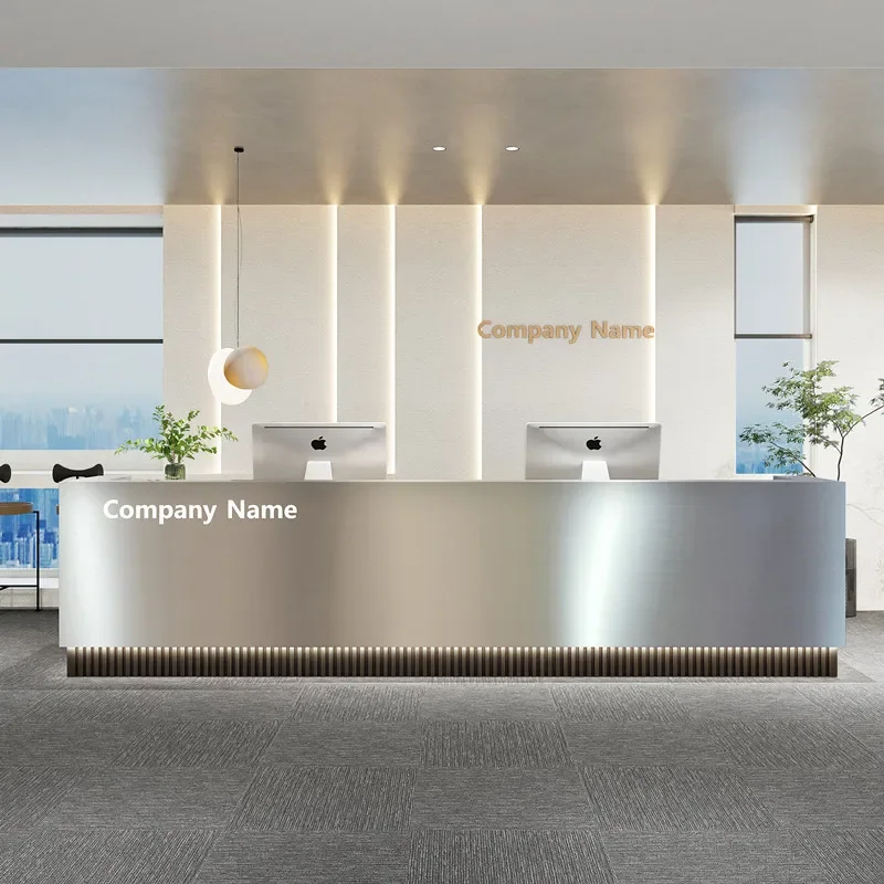 Computer Desks Reception Tables Salon Counter Clothing Store Customer Center Shop Desk Bellezza Motion Office Hallway Table