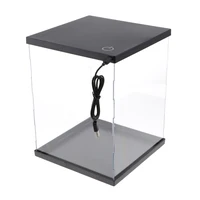 Acrylic Display Box Case for Collectibles Assemble Clear Acrylic Box Protection Showcase Souvenir Storage Box Holder 21x21x35cm 1