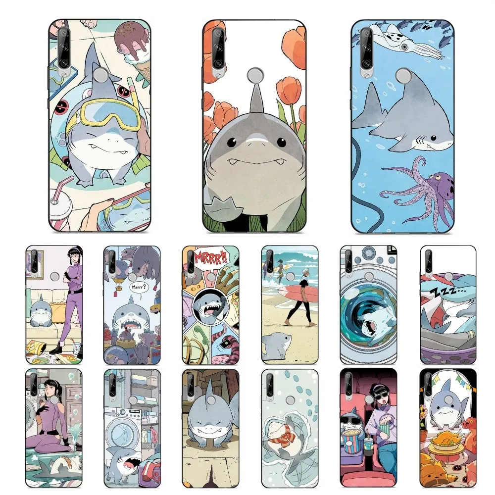 

Its-J-JeffS-shark Phone Case For Huawei Y9 6 7 5 Prime Enjoy 7s 7 8 plus 7a 9e 9plus 8E Lite Psmart Shell