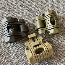 

LED Flashlight Mount Bracket Tactical Helmet Flashlight Holder Torch Clip Mount Rail Clamp for Picatinny 21mm Rail