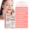 5 In 1 Facial Serum Fade Fine Lines Firming Skin Shrink Pores Moisturizing Brightning Vitamin C Hyaluronic Acid Face Serum 3