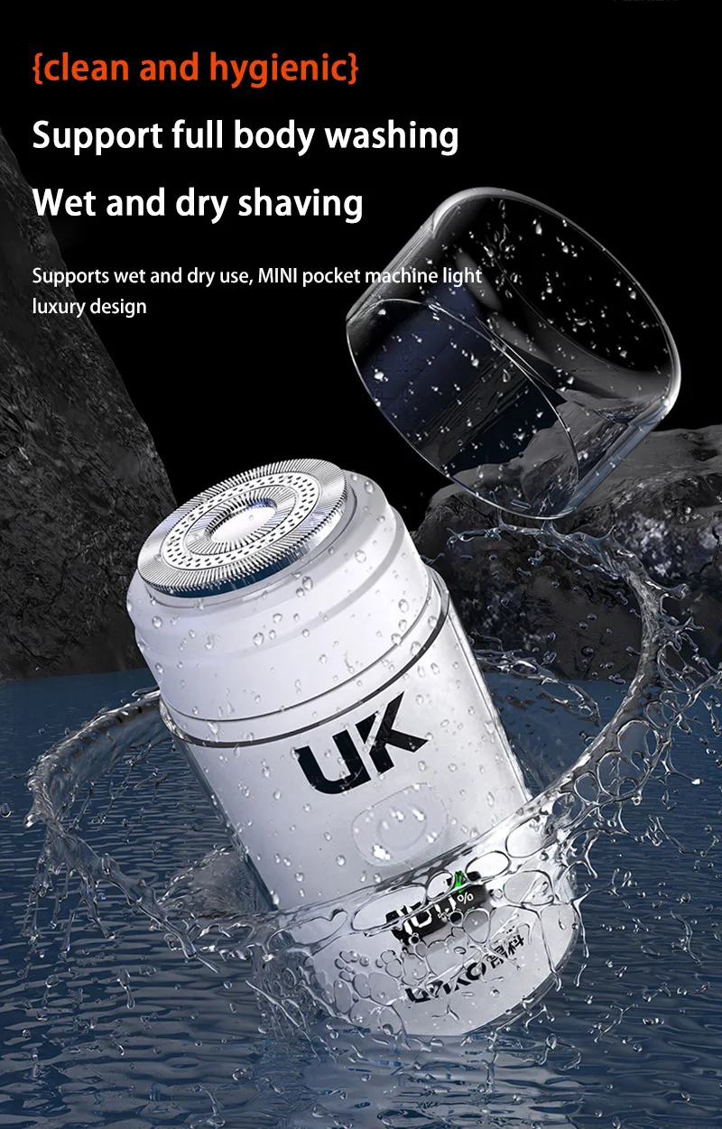 Elektrisch scheerapparaat voor heren waterdicht met led display_voghion.com