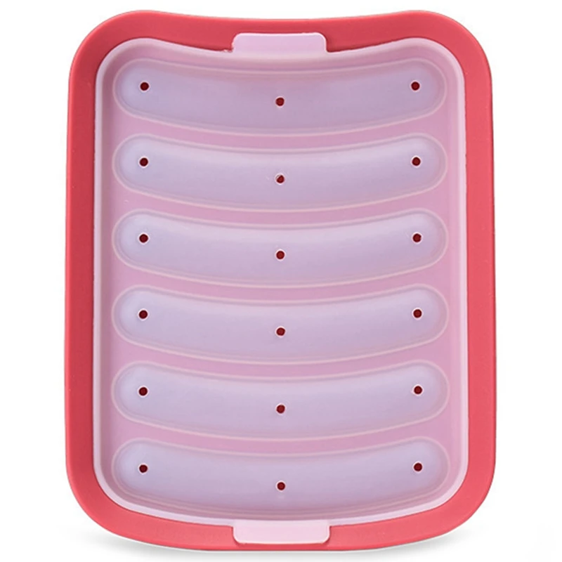 Silicone Hot Dog Mould DIY Hot Dog Box Silicone Sausage Mould Egg Sausage Food Supplement Tool Ham Box