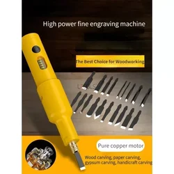 Small Multi-functional New Electric Carving Knife Set Chisel Handheld Lithium Electric Chisel Wood Bonsai Root Carving Tool