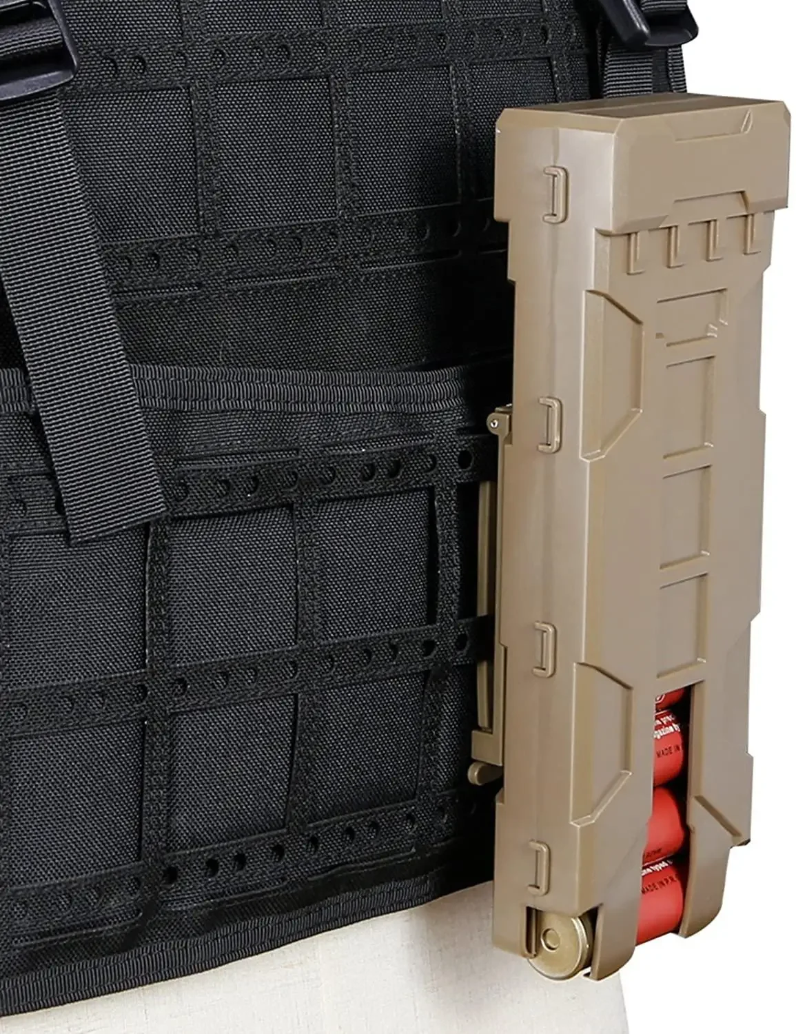 전술 사냥 MOLLE 12 게이지 샷건 매거진 쉘 파우치, 캐리어 홀더 매거진 파우치