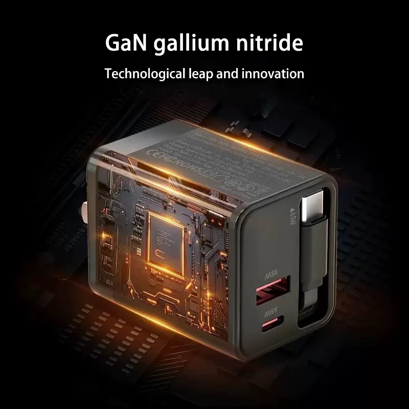 รูปสินค้า หัวชาร์จ GaN 120W ชาร์จเร็ว พร้อมสาย Type-C 80 ซม.