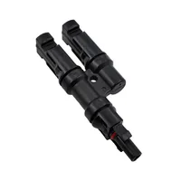 1 paire de connecteurs solaires PV IP67 approuvés 2 à 1 T branche mâle et femelle solaire 100% PP0 parallèle bricolage MC2.5 4 MC6Solar Kits système 4