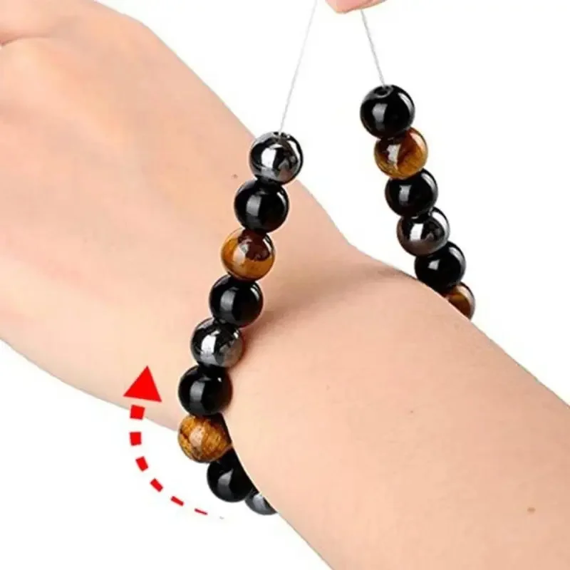Magnetic Hematite Tiger Eye Obsidian Bracelet Men Women