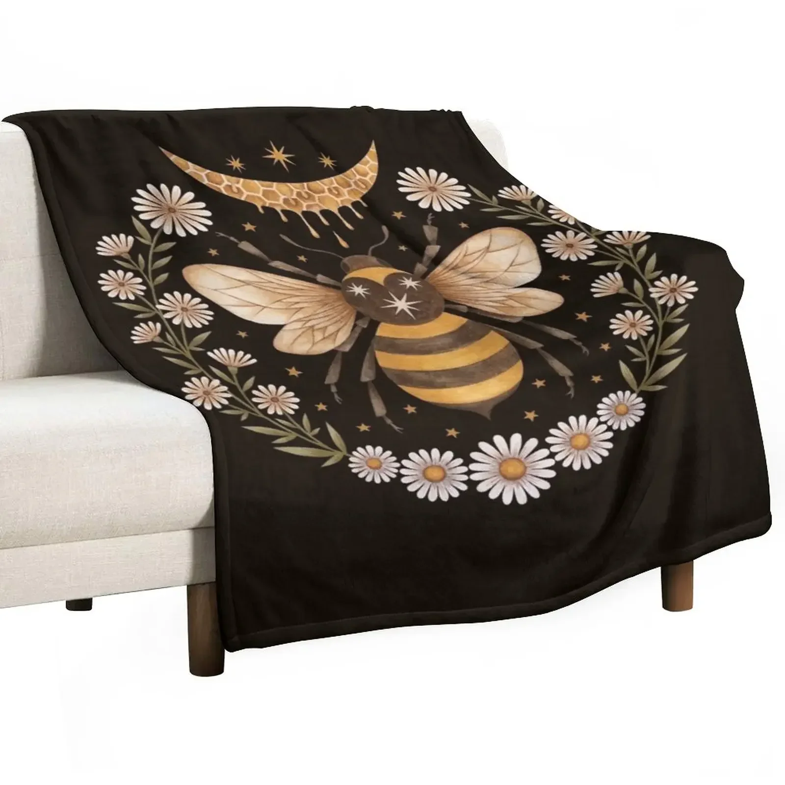 

Honey moon Throw Blanket Vintage Luxury St Furrys Soft Plush Plaid Blankets