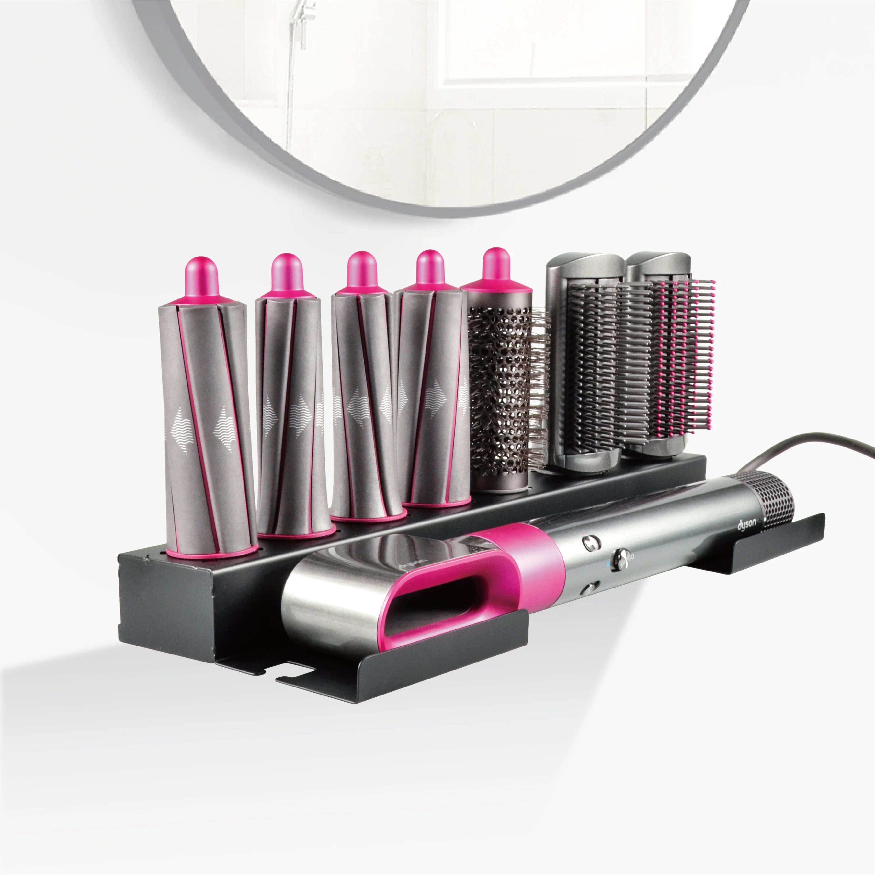 Adatto Per Dyson Airwrap Curling Storage Rack Stand Staffa Incollata Curling Tool Organizer Accessori Da Bagno A Parete