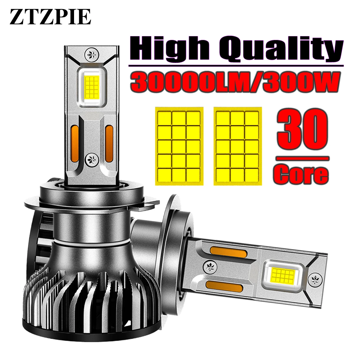 Супер яркий ZTZPIE 6000K HB3 HB4 9005 9006 H1 H4 H11 Лампа Canbus 30 шт. Упаковка Универсальные модели автомобилей Сертифицир...
