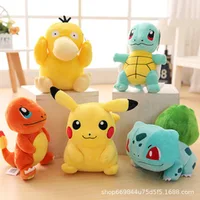 20cm Pokemon Stuffed Plush Toys Kawaii Pikachu Raichu Jenny Turtle Anime Doll Kids Birthday Christmas Gift 6