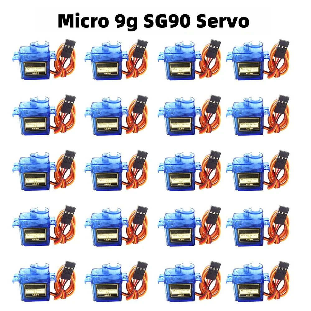 Großpackung 5/10/20 Stück SG90 Micro-Servomotoren 9 g Last 180/360 Grad Drehung Mount Kit für RC-Autos Flugzeuge Arduino UNO DIY
