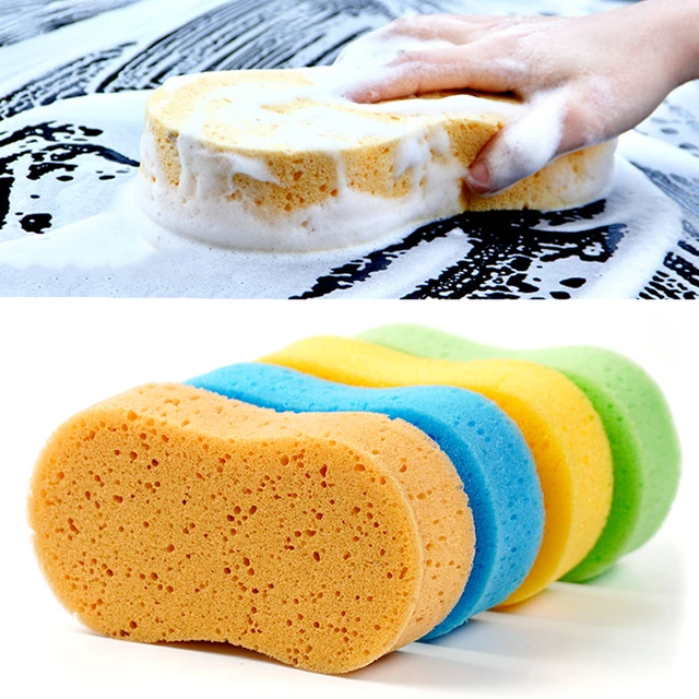 Car Cleaning Sponges High-density Large Honeycomb 8-shaped Sponges Car  Cleaning Waxing Tools Cleaning Auto Detailing Accessories - AliExpress
