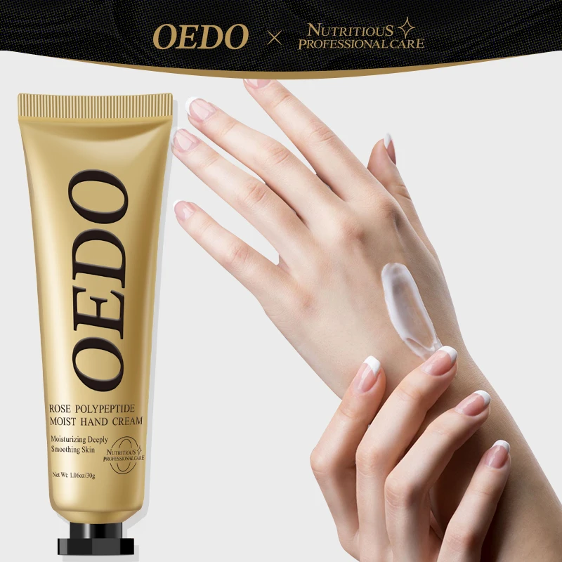 OEDO Rose Peptide Nourishing Hand Cream Nourishing Moisturizing Whitening Prevent Dry Hand Care Rose Oil Cream