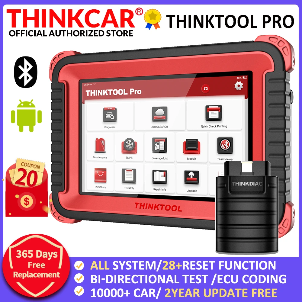 2022 THINKCAR Thinktool Pro OBD2 Professional Full System Diagnostic tool Scanner Code Reader Car Auto Scanner