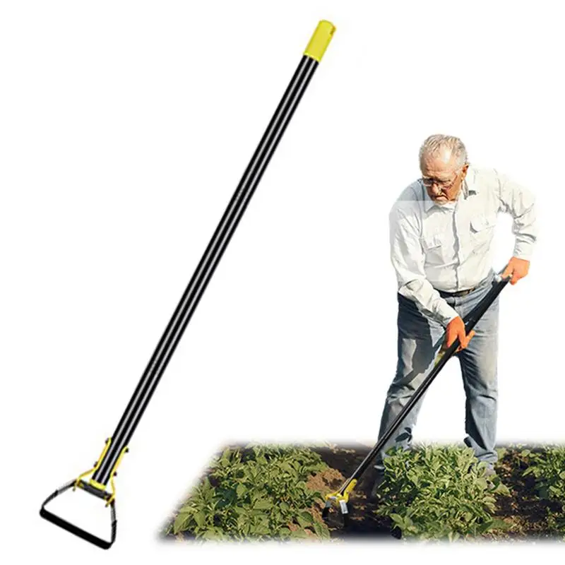 

Action Hoe For Weeding Scuffle Hoe For Effective Preventing Weeds Long Handle Heavy Duty Adjustable Weeding Stirrup Hoe