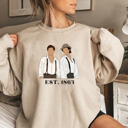 Salvatore Brothers sweatshirt Mystic Falls Virginia hoodie Damon Salvatore TVD jumper retro Vampire Diaries crewneck sweatshirts