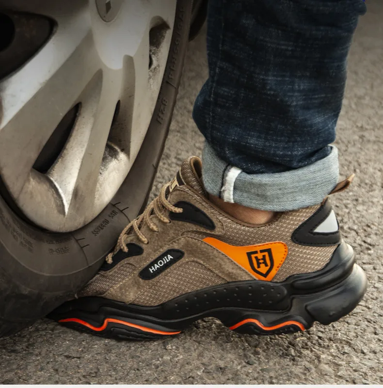 Work Sneakers for Men Safety Shoes Anti-smash Anti puncture Indestructible shoes Breathable comfort Steel Toe Protection Shoes - Image 5