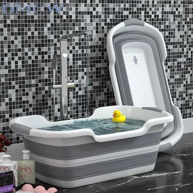 Vasca da bagno pieghevole doccia per neonati vasca da bagno antiscivolo  vasca da bagno per cani vasche da bagno per bambini sicurezza cestino per  piedi per uso domestico - AliExpress