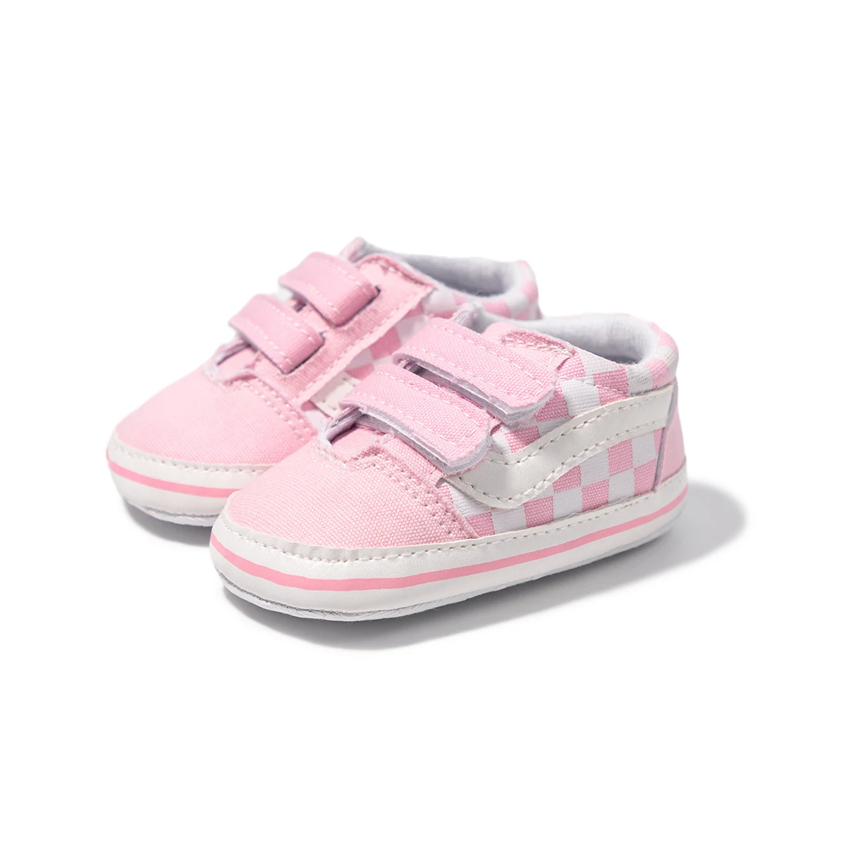 Meckior Baby Boy Mädchen Schuhe Canvas Turnschuhe rutsch feste Gummis ohle Streifen erste Wanderer Säugling Baby Freizeit schuhe – Detail 15
