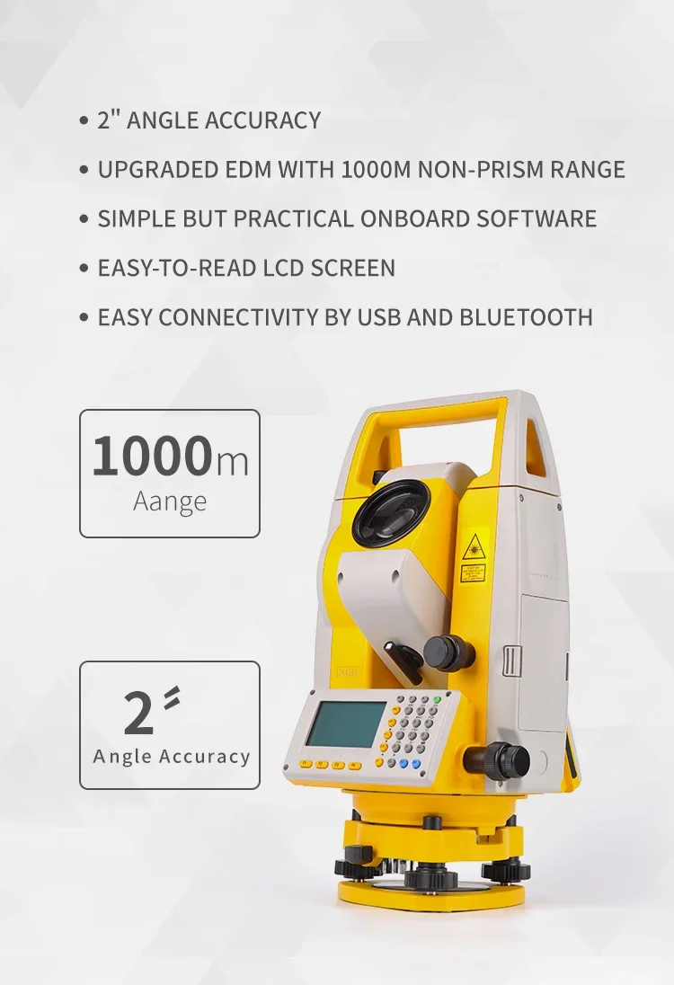 Total Station NTS-332R10 1000m Prism-free Bluetooth High-precision Reflectorles