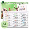 Marie's Watercolor Paint Set,24 Colors 5ml Tubes,Excellent Transparency and Vibrant Colors,for Adults,Hobbyists,Students 1