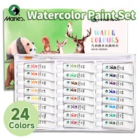 Marie's Watercolor Paint Set,24 Colors 5ml Tubes,Excellent Transparency and Vibrant Colors,for Adults,Hobbyists,Students 1