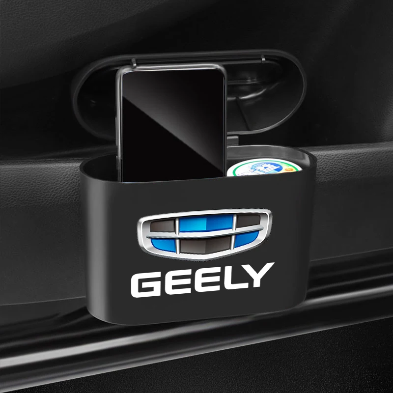 Автомобильный контейнер для хранения, черный квадратный контейнер для мусора из АБС-пластика для оформления аксессуаров