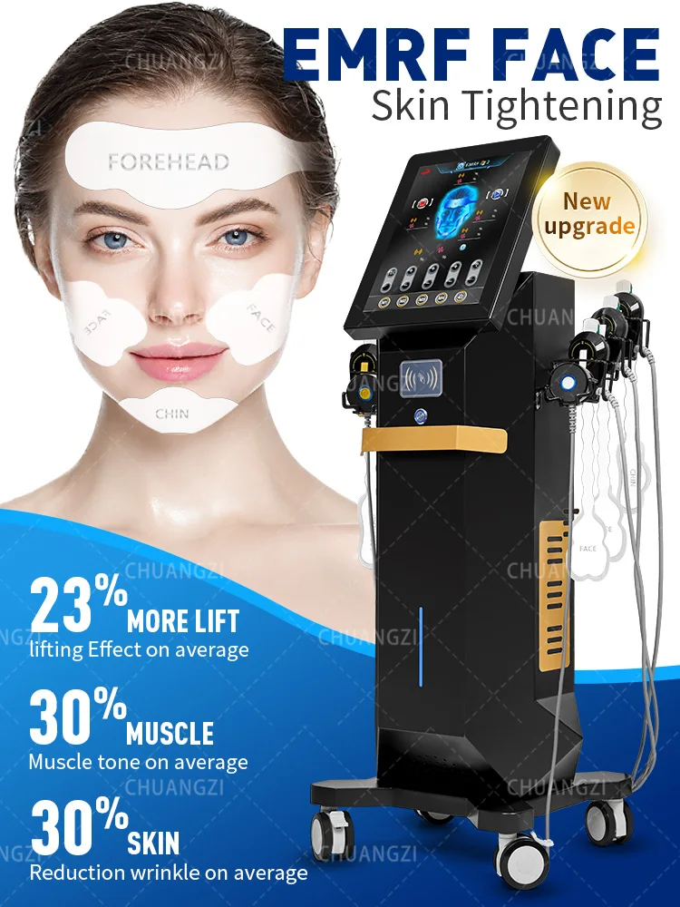 

HOT EMRF Electromagnetic Pulsed Magnetism Anti-aging Wrinkle Removal Skin Tightening Rejuvenation EMS Facial Lifting Machine