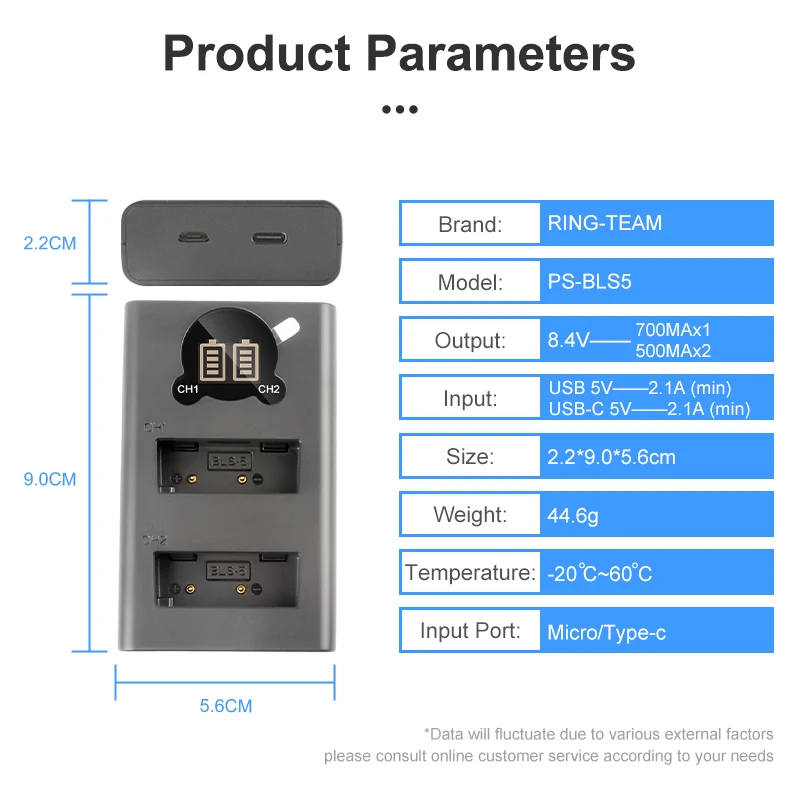 USB 배터리 충전기 PS-BLS5 BLS-5 BLS50 BLS5 올림푸스 스타일러스 1 OMD MK3 OMD-EM10 III OM-10 E-PL3 E-PL5 M10 Mark2 카메라용
