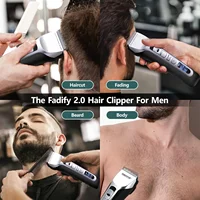 Electric Hair Clipper Unique Shaped Moving Blade Hair Trimmer LCD Display USB Rechargeable For Salon Men Hair Cutting Barber 2