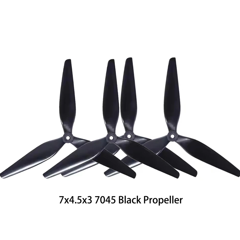 Hélice PC 3 Pales 7x3.7x3 7037 pour Drone RC - Lot de 2
