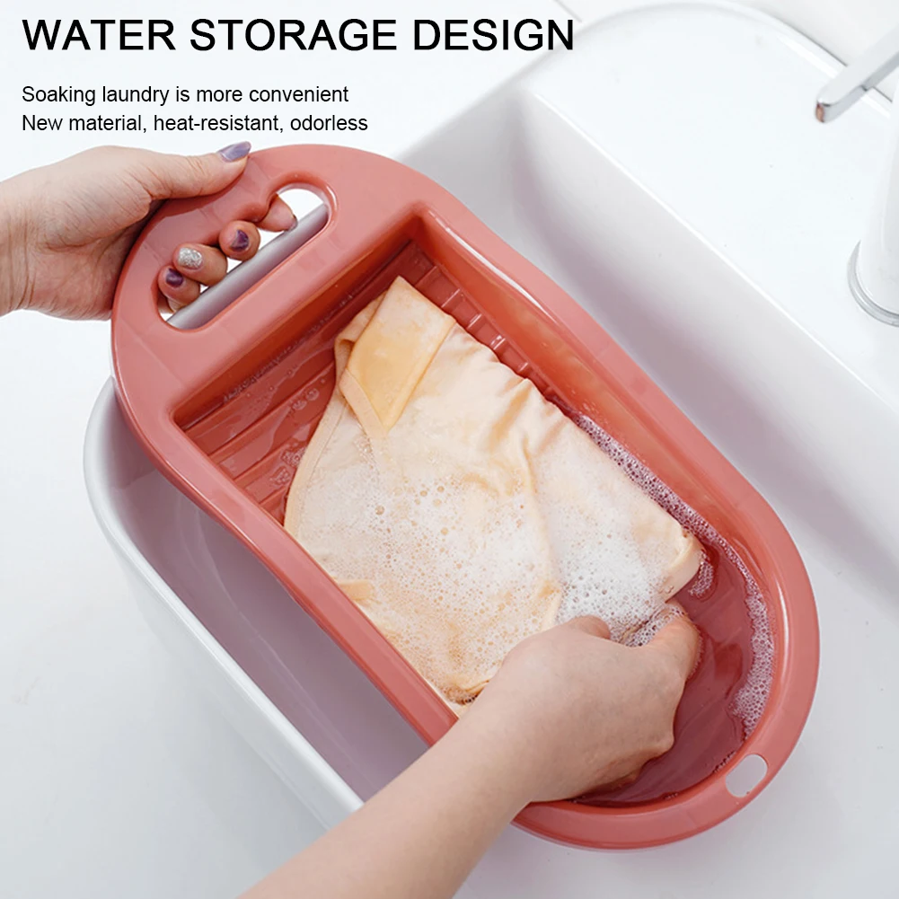 Multi-Purpose Laundry Scrub Board Mini Laundry Board Hand Wash Clothes Household Camping Underwear Socks Washboard