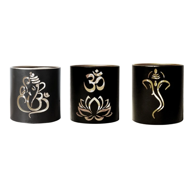 

Скандинавский стиль выдалбливал подсвечники украшения чашки свечи железный подсвечник