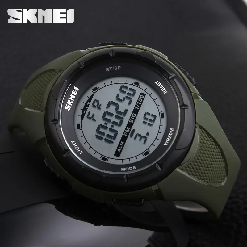 SKMEI 1025 Waterproof Digital Wristwatches for Men Sports Countdown Mens Electronic Shockproof Watch Military Clock Reloj Hombre 3