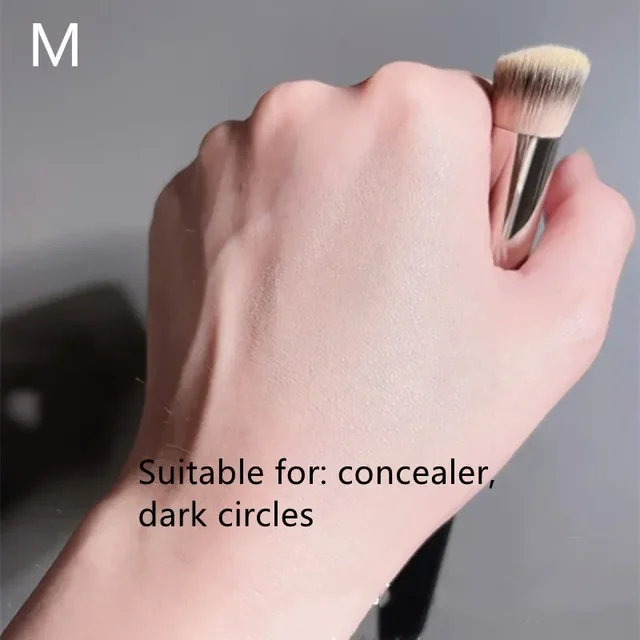 Foundation Concealer Makeup Brushes Cover Synthetic Dark Circle Angled Seamless Liquid Cream Cosmetics Contour Brush Beauty Tool 5