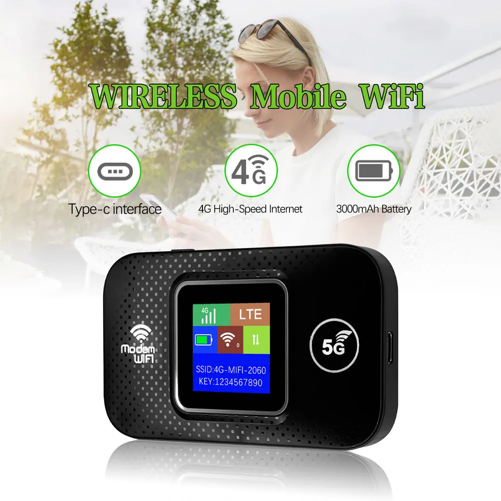 Roteador sem Fio com Slot para Cartão Sim Hotspot Wifi Móvel 4g Lte tipo c E5785 - Imagem 2