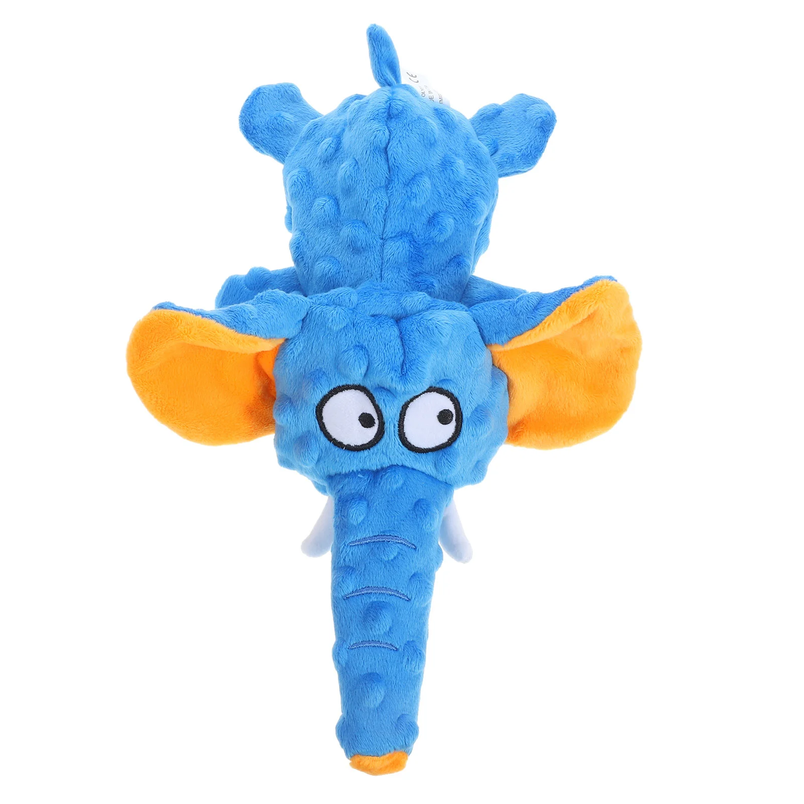 

Dog Toy Plush Elephant Pet Biting Toy with Crinkle Paper and BB Squeaker Plush Dog Toy