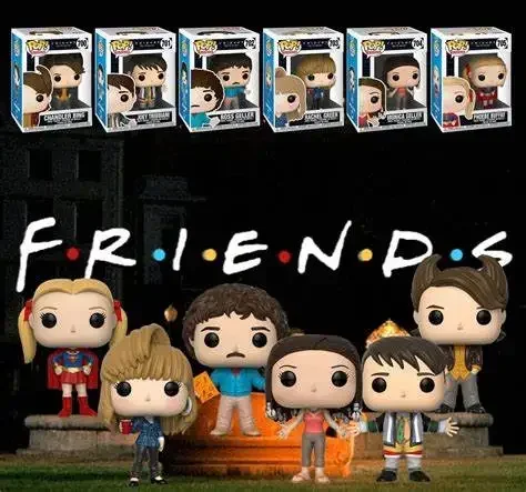 thumbnail image 2 of Figuras de acción Funko Pop Friends RACHEL GREEN #261 ROSS GELLER #262 Colección de juguetes modelo para niños Regalo de cumpleaños y Navidad, 2 of 5