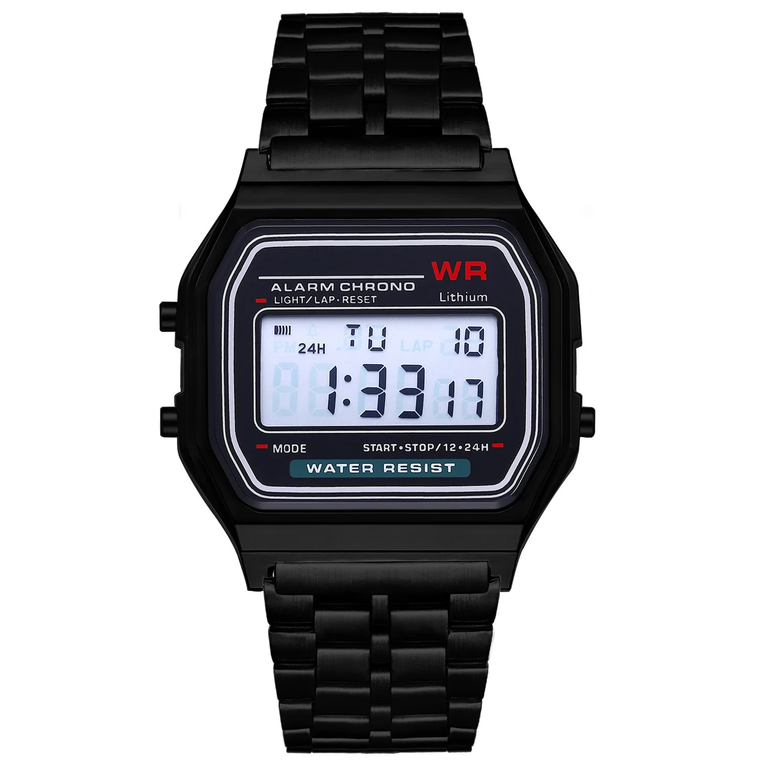 Luxury Top Band Watch For Women F91-W Square LED Electronic Alarm Clock Luminous Calendar Stainless Steel Digital Watches Clock 3