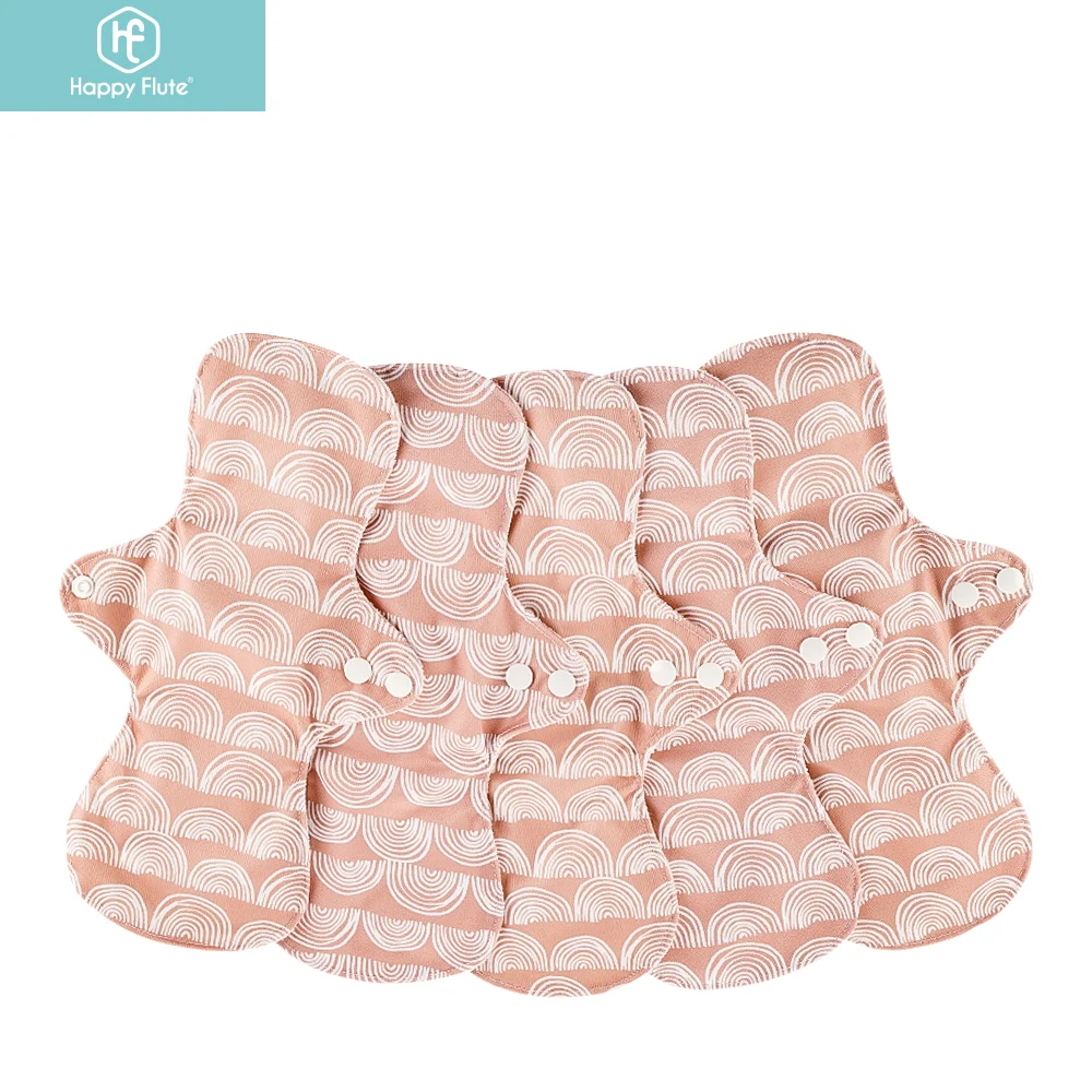 Happyflute 1PCS Reusable Bamboo Terry 300mm Washable Sanitary Liner Reusable Mum's Menstrual Pads sanitary pads